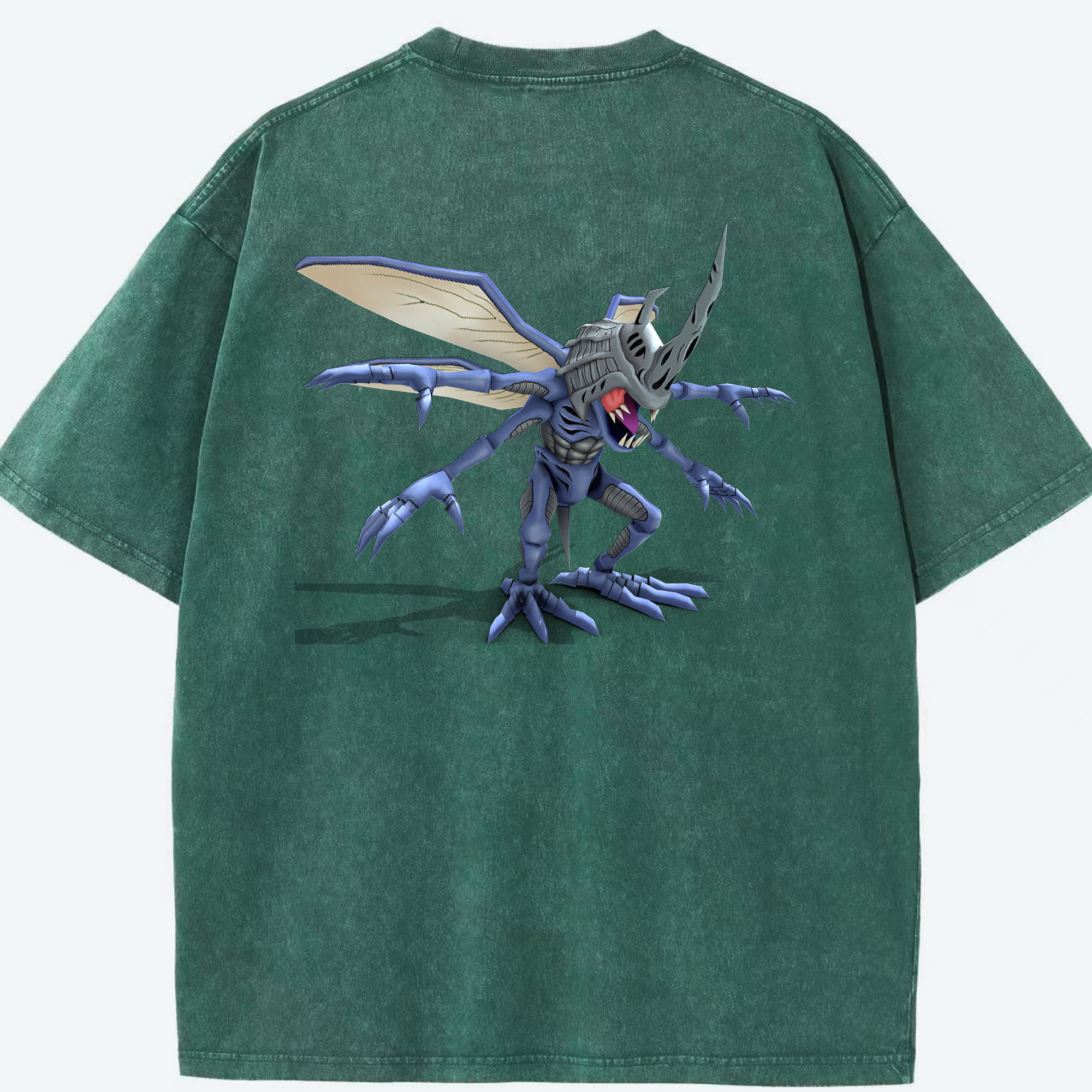 （画像用） Digimon デジタルモンスター/デジモン 綿100% ヴィンテージ風 半袖Tシャツ（背面プリント）